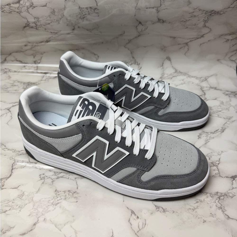 Unisex New Balance 480 Grey Grey BB480LEC Men's US Size 12 / Women's 13,5 - Picture 4 of 11